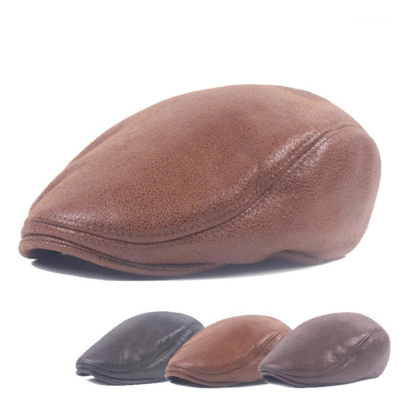 Berets Autumn And Winter Leather Warm Beret Men's Women's Casual Caps Fleece Forward Hat Thickened, White
Berets Autumn And Winter Leather Warm Beret Men's Women's Casual Caps Fleece Forward Hat Thickened, White