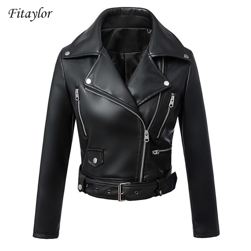 Fi Black Faux Leather Jacket Women Spring Autumn Short Soft Pu Leather Jackets With Belt Zipper Moto Biker Coat 211110
Fi Black Faux Leather Jacket Women Spring Autumn Short Soft Pu Leather Jackets With Belt Zipper Moto Biker Coat 211110