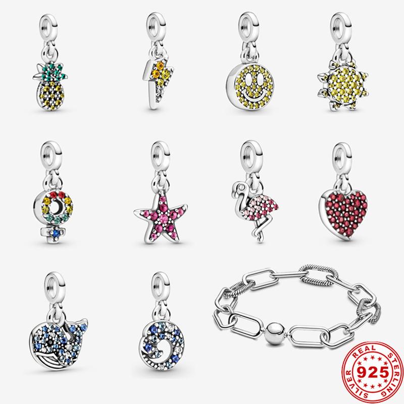 Charm Bracelets S925 Sterling Silver Color My Love Starfish Flamingo Pendant Fit Original Me Bracelet DIY Bead Jewelry For Women
Charm Bracelets S925 Sterling Silver Color My Love Starfish Flamingo Pendant Fit Original Me Bracelet DIY Bead Jewelry For Women