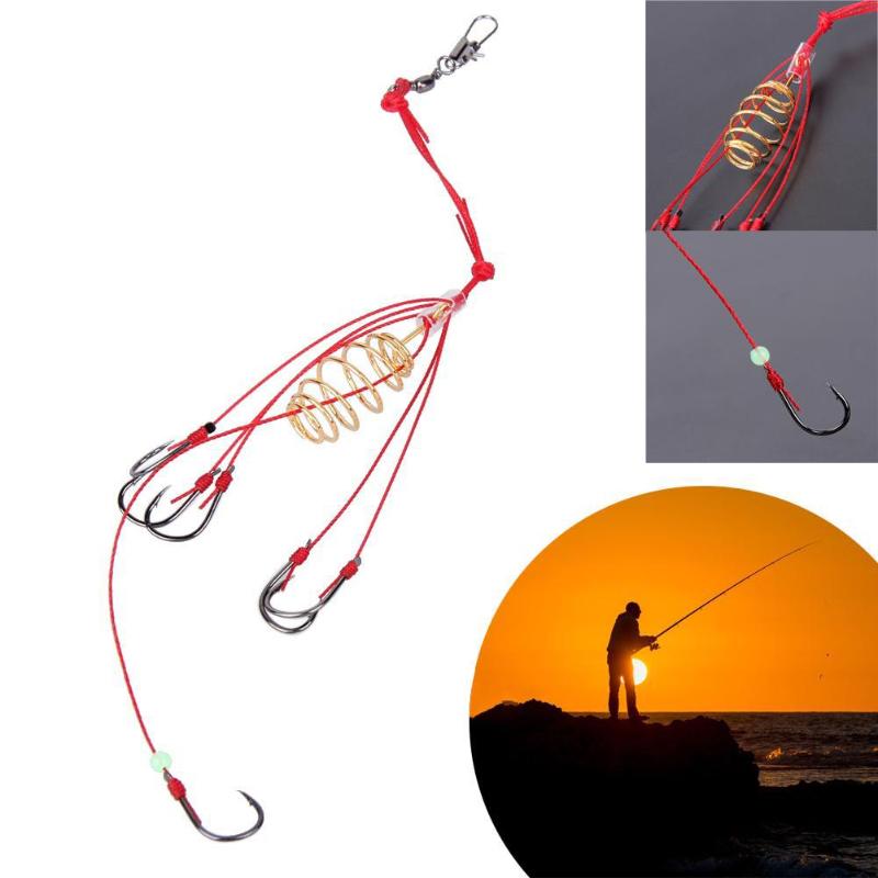 Fishing Hooks 4PCS Upgrad Special Hook With Elastic Steel Fish Bait Lure Cage Octopus Trap Basket Supplies //
Fishing Hooks 4PCS Upgrad Special Hook With Elastic Steel Fish Bait Lure Cage Octopus Trap Basket Supplies //