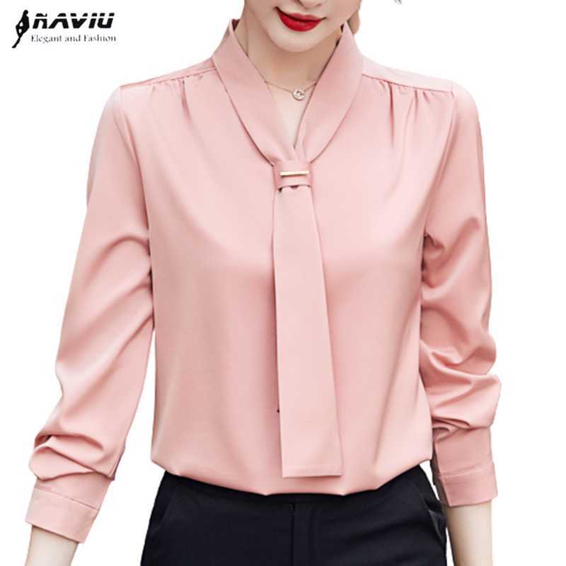 Spring and Autumn Chiffon Shirt For Women Professional Blouse Long Sleeved Pink Overalls 210604, White
Spring and Autumn Chiffon Shirt For Women Professional Blouse Long Sleeved Pink Overalls 210604, White