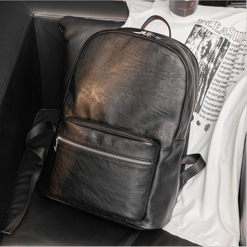 men bag college belt decoration students messenger bags street trends plaid backpacks outdoor travel and leisure large leather handbag, Black1 
men bag college belt decoration students messenger bags street trends plaid backpacks outdoor travel and leisure large leather handbag, Black1