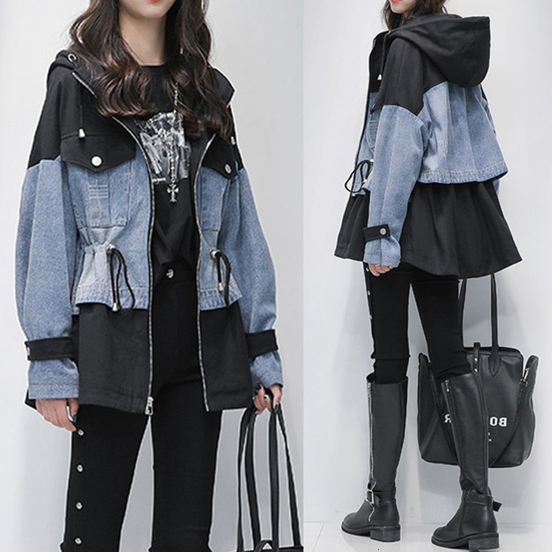 women's jackets details denim woman's jacket lapel flashlight sleeve hit cord plus size fashion outwear ii5n, Black;brown
women's jackets details denim woman's jacket lapel flashlight sleeve hit cord plus size fashion outwear ii5n, Black;brown