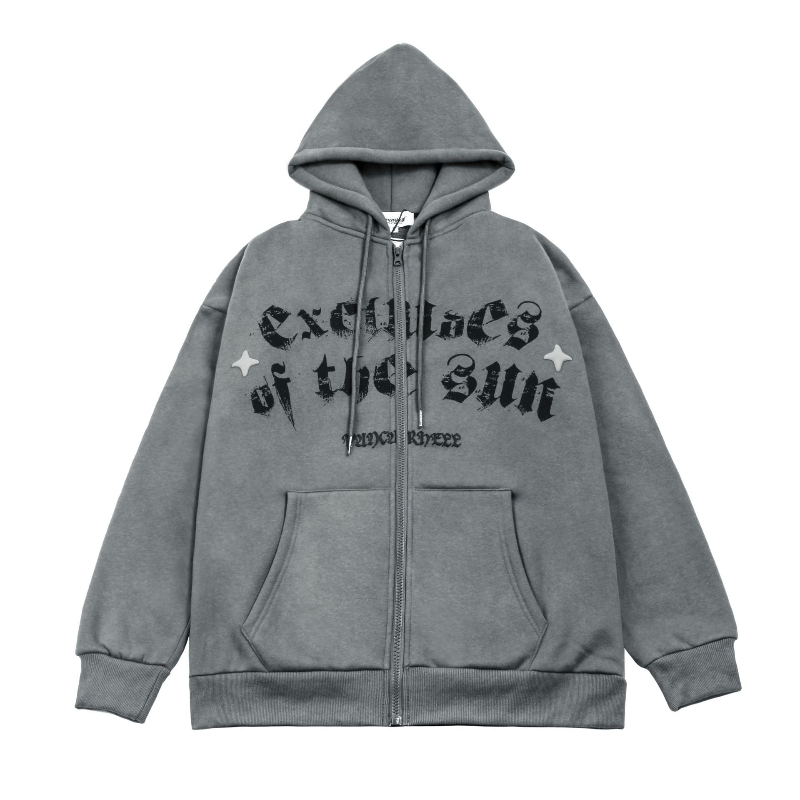 Men's Hoodies & Sweatshirts 2021 Winter Moon Star Letter Print Gray Fleece Zip Up Hoodie Men Hip Hop Pullover Punk Retro Zipper Hooded Sweat, Black
Men's Hoodies & Sweatshirts 2021 Winter Moon Star Letter Print Gray Fleece Zip Up Hoodie Men Hip Hop Pullover Punk Retro Zipper Hooded Sweat, Black