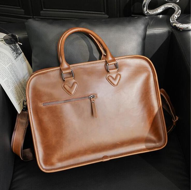 Factory wholesale men bag Joker Brown horizontal large shaped computer bags retro leather handbag personalized crazy horse leathers business
Factory wholesale men bag Joker Brown horizontal large shaped computer bags retro leather handbag personalized crazy horse leathers business