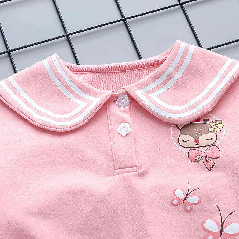 Bear Leader Kids Girls Sweet Princess Clothing Sets Spring Autumn Newborn Cartoon Tops Pants Outfit Children Casual Cute Clothes Y220310