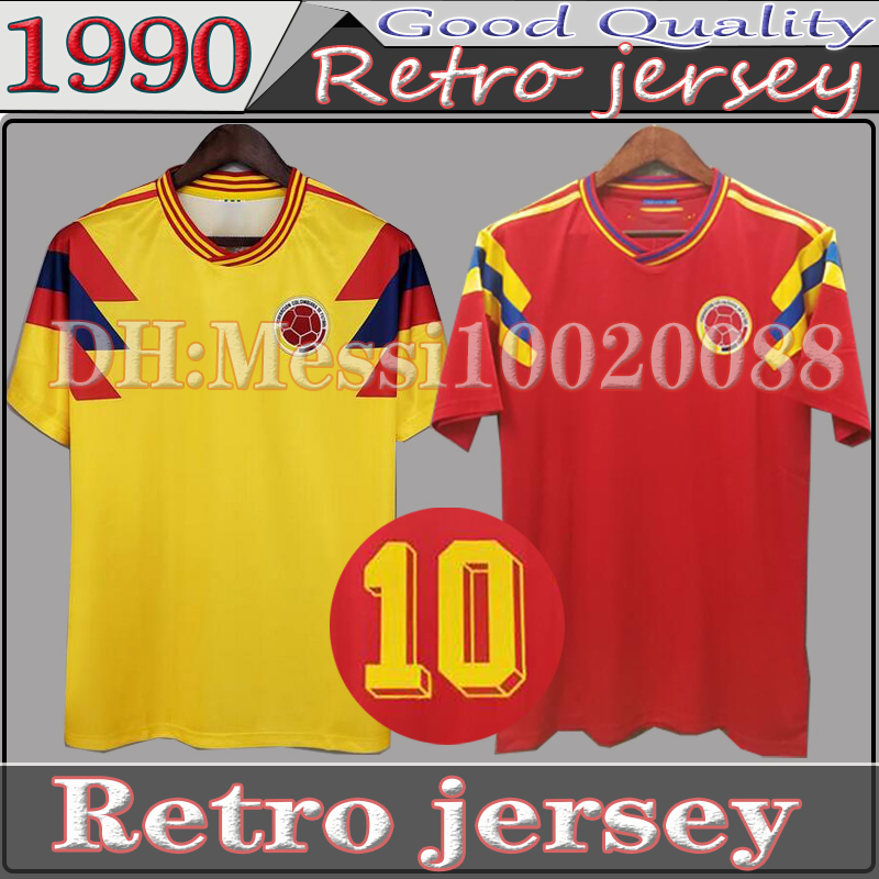 top quality Guerrero Colombia 1990 Retro soccer jersey #10 Valderrama away red classic commemorate antique Collection vintage home yellow football shirt
top quality Guerrero Colombia 1990 Retro soccer jersey #10 Valderrama away red classic commemorate antique Collection vintage home yellow football shirt