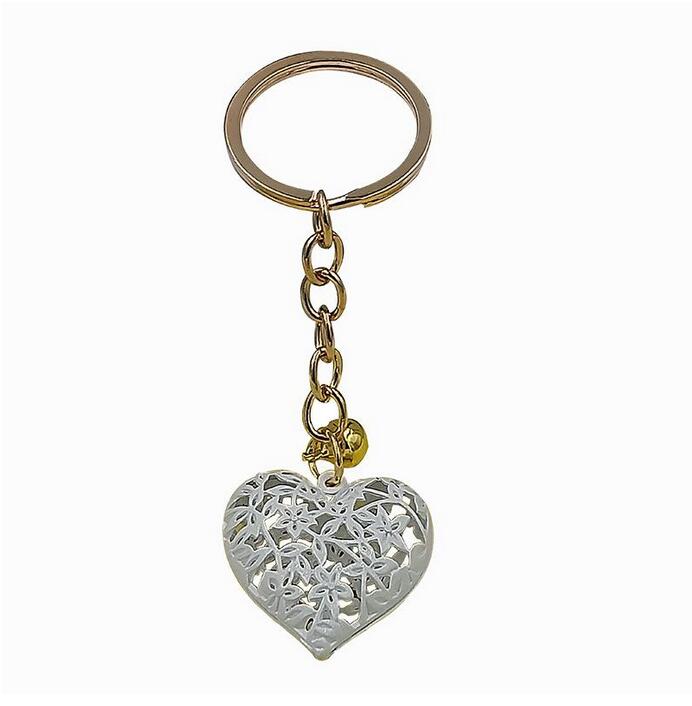Hollow Heart Keychains Fashion Charm Cute Purse Bag Pendant Car Keyring Chain Ornaments Gift Whole