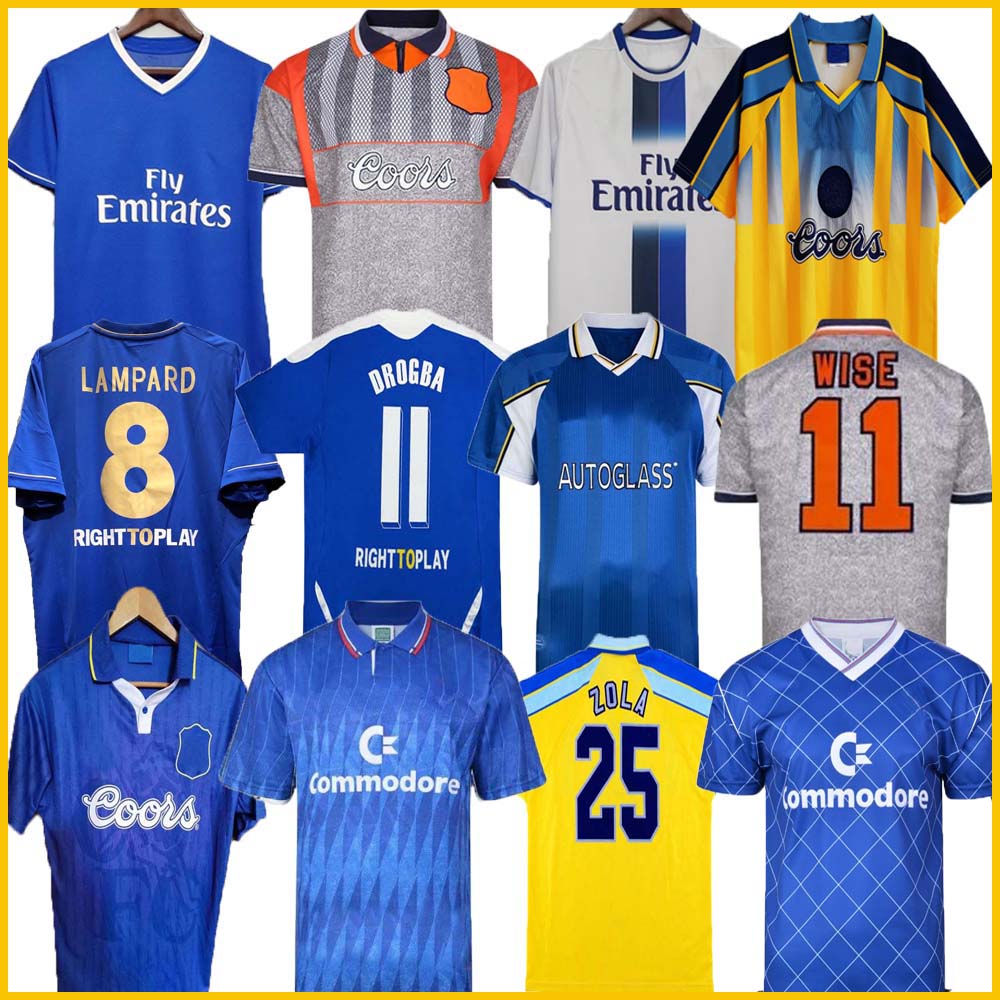 

CFC 2011 Retro Soccer Jersey Lampard Torres Drogba 11 12 13 Final 94 95 96 97 98 99 Football Shirts Camiseta WISE 03 05 06 07 08 COLE ZOLA Vialli 07 08 01 03 HUGHES GULLIT, 05/06 home