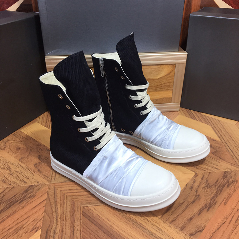 High-top Casual Shoes Designer Rick Boots Sneaker Womens Mens Letter Graffiti Embroidery Technical Canvas Shoe Trainers Platform Sneakers, Black
High-top Casual Shoes Designer Rick Boots Sneaker Womens Mens Letter Graffiti Embroidery Technical Canvas Shoe Trainers Platform Sneakers, Black