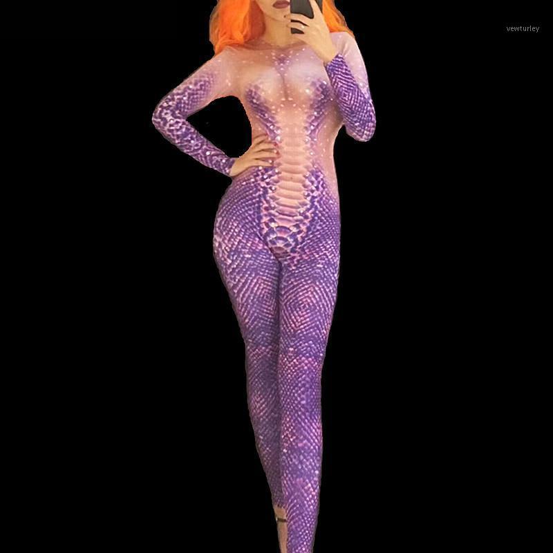 Party Decoration Purple Crystals Jumpsuit High Stretch Leotard Romper Bar Sexy DJ Singer Stage Costume Nightclub Role Performance Outfit Bod
Party Decoration Purple Crystals Jumpsuit High Stretch Leotard Romper Bar Sexy DJ Singer Stage Costume Nightclub Role Performance Outfit Bod