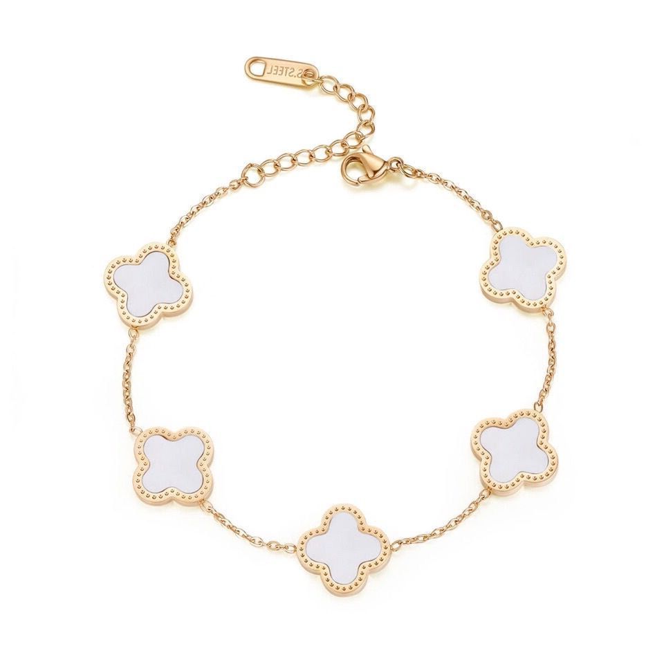 Wholesale Brand Jewelry Malachite Four Leaf Clover Bracelet Women Stainless Steel Classic Designer 18k Gold
Wholesale Brand Jewelry Malachite Four Leaf Clover Bracelet Women Stainless Steel Classic Designer 18k Gold