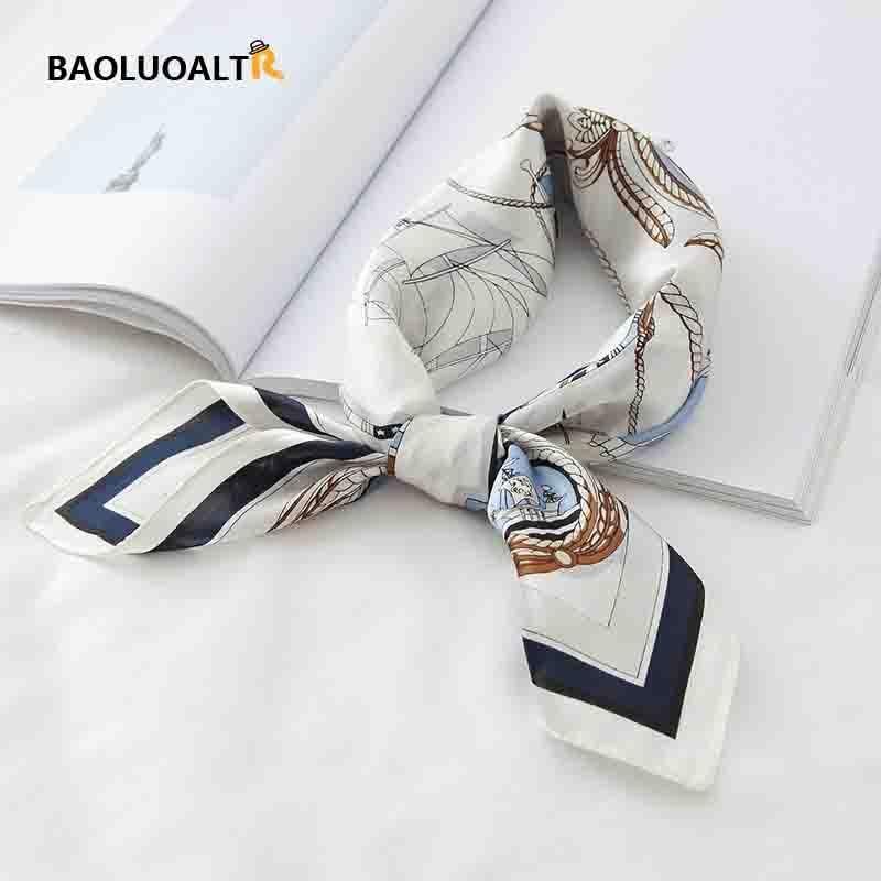 Scarves High Quality Fashion Design Silk Square Scarf Ladies Small Sunscreen Windproof Shawl, Blue;gray
Scarves High Quality Fashion Design Silk Square Scarf Ladies Small Sunscreen Windproof Shawl, Blue;gray