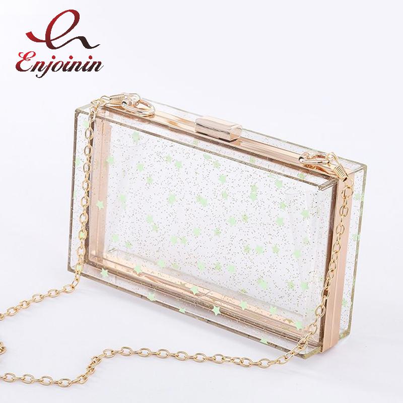 Evening Bags Transparent Star Acrylic Box Party Ladies Clutch Fashion Chain Shoulder Bag Casual Purses And Handbags Female Crossbody Pouch, Gold
Evening Bags Transparent Star Acrylic Box Party Ladies Clutch Fashion Chain Shoulder Bag Casual Purses And Handbags Female Crossbody Pouch, Gold