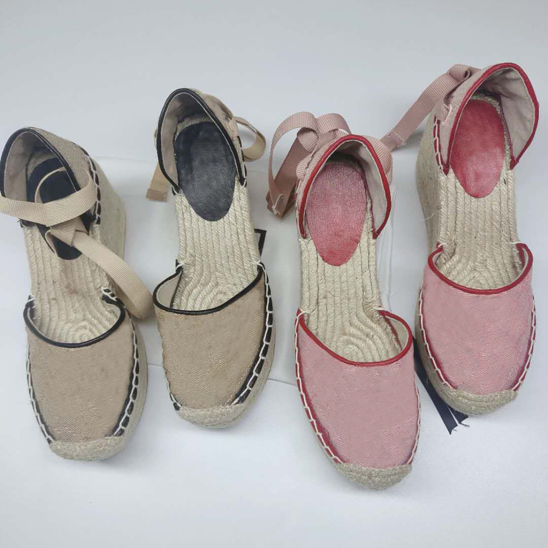 Designer Sandals Women Espadrille Strap Round Wedge Heel Heels Fashion Genuine Leather Fisherman Wedding Dress Party Shoes With Box Q-39, Link product:#5
Designer Sandals Women Espadrille Strap Round Wedge Heel Heels Fashion Genuine Leather Fisherman Wedding Dress Party Shoes With Box Q-39, Link product:#5