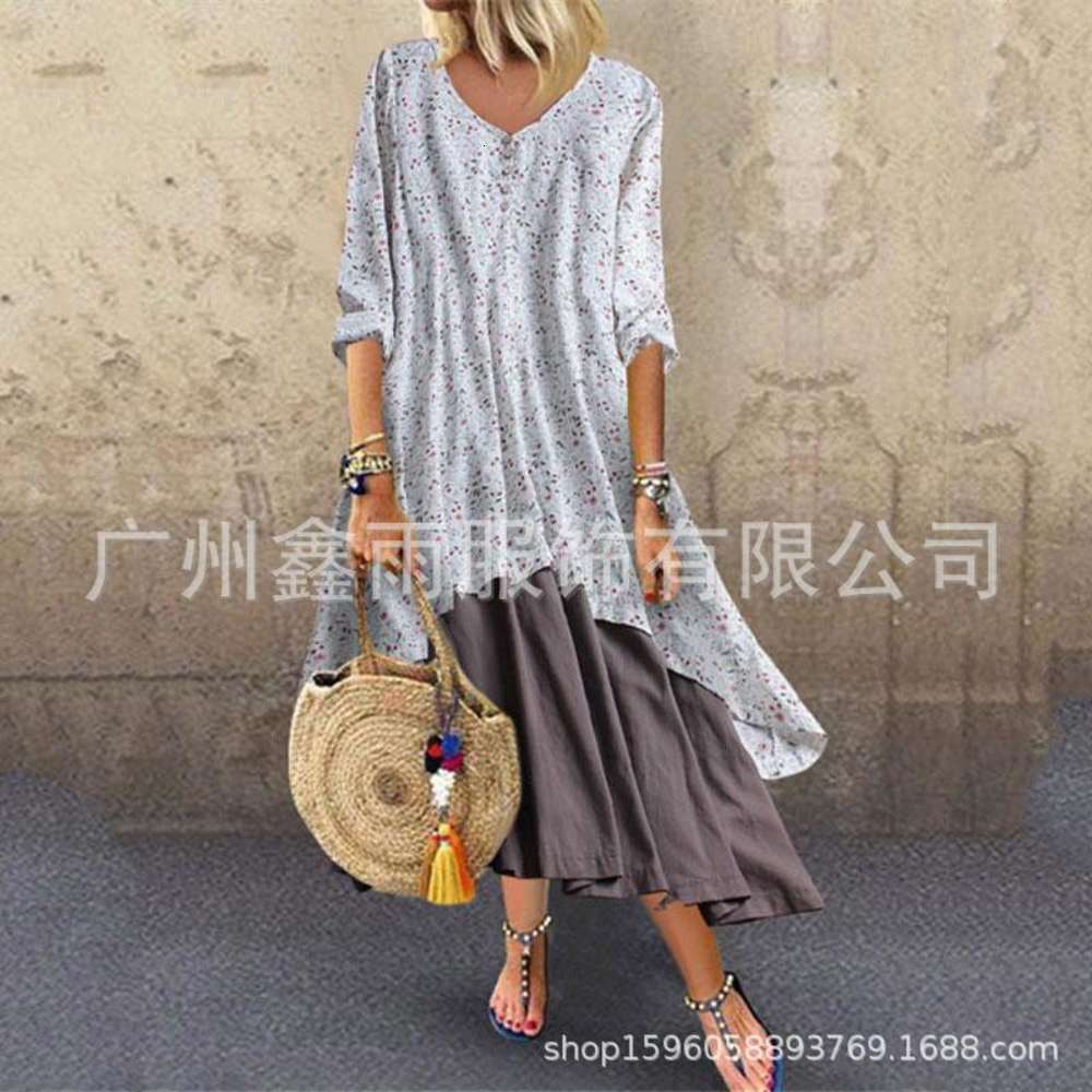 Casual Dresses Spring women's large two piece drs, Yellow