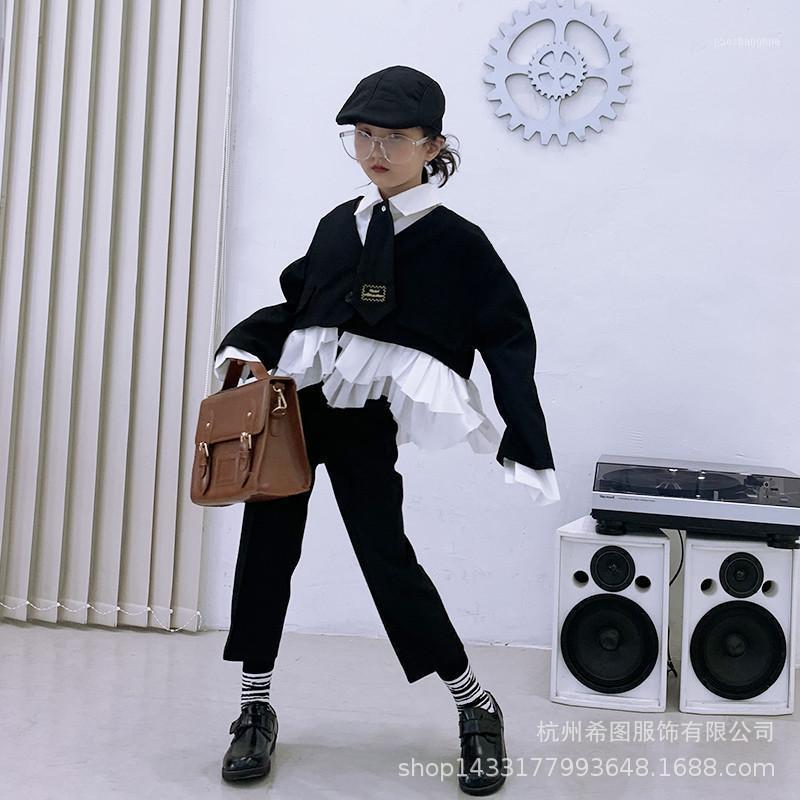 Jackets 2021 Autumn Girls' Coats Irregular Sweater Coat Western Style Fake Two-piece Tops1, Blue;gray
Jackets 2021 Autumn Girls' Coats Irregular Sweater Coat Western Style Fake Two-piece Tops1, Blue;gray