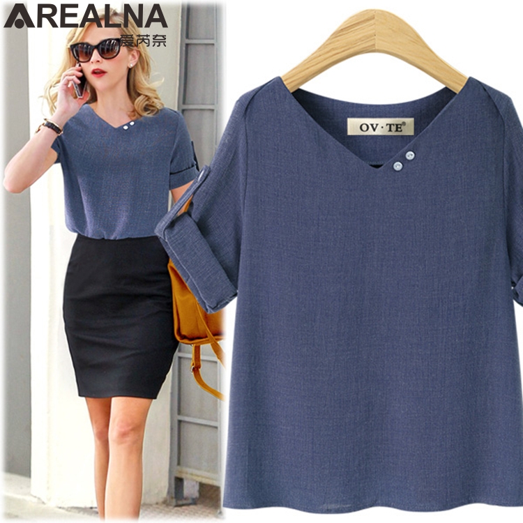 blouses woman 2021 Summer Fashion shirts women tops Plus Size Button half sleeve V-neck Casual Loose office blouse camisas mujer, Blue
blouses woman 2021 Summer Fashion shirts women tops Plus Size Button half sleeve V-neck Casual Loose office blouse camisas mujer, Blue