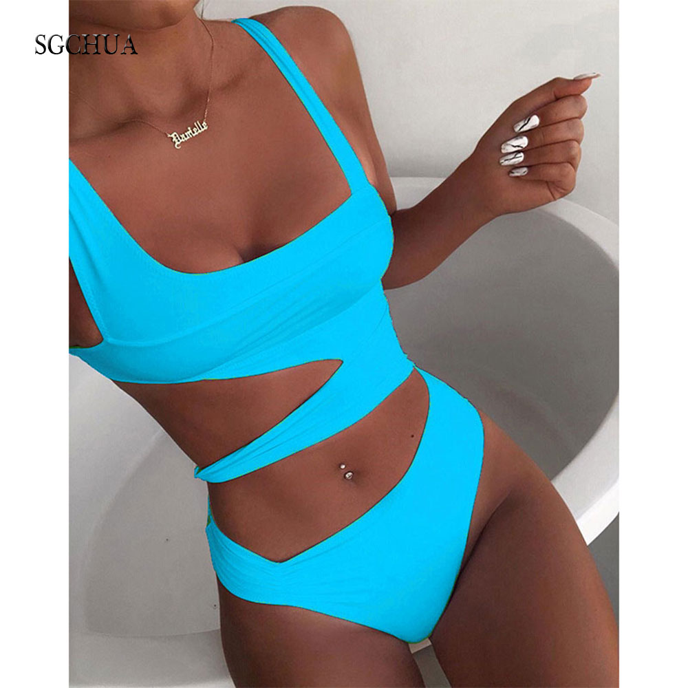 SGCHUA 2021 New Solid Bandage One Piece Swimsuit Women Cut Out Monokini White Yellow Blue Swimwear Sexy Hollow Out Bathing Suit, Black
SGCHUA 2021 New Solid Bandage One Piece Swimsuit Women Cut Out Monokini White Yellow Blue Swimwear Sexy Hollow Out Bathing Suit, Black