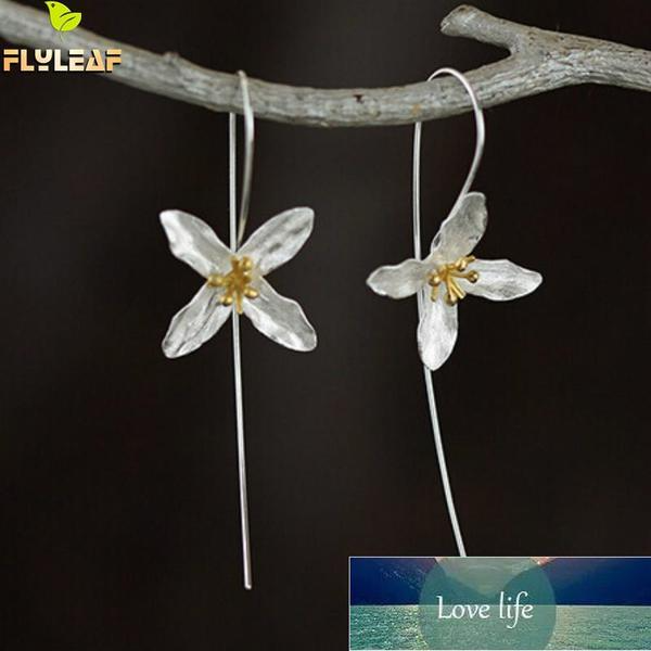 925 Sterling Silver Flowers Long Drop Earrings for women Elegant Dangle Earings Girl Sterling Silver Jewelry Joyas De Plata
925 Sterling Silver Flowers Long Drop Earrings for women Elegant Dangle Earings Girl Sterling Silver Jewelry Joyas De Plata
