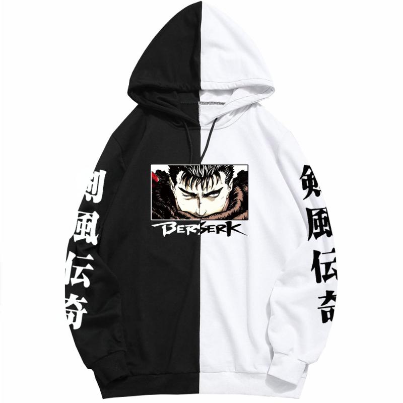 Men' Hoodies & Sweatshirts Unisex Winter Berserk Black White Fashion Anime Hoodie Pullovers Tops Casual Loose, Black5
Men' Hoodies & Sweatshirts Unisex Winter Berserk Black White Fashion Anime Hoodie Pullovers Tops Casual Loose, Black5