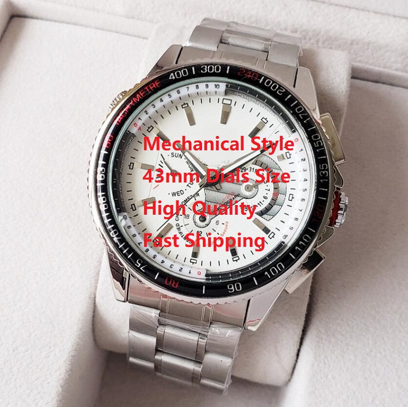 high quality men watches 43mm automatic mechanical movement full stainless steel wristwatch men's famous designer watch, Slivery;brown
high quality men watches 43mm automatic mechanical movement full stainless steel wristwatch men's famous designer watch, Slivery;brown