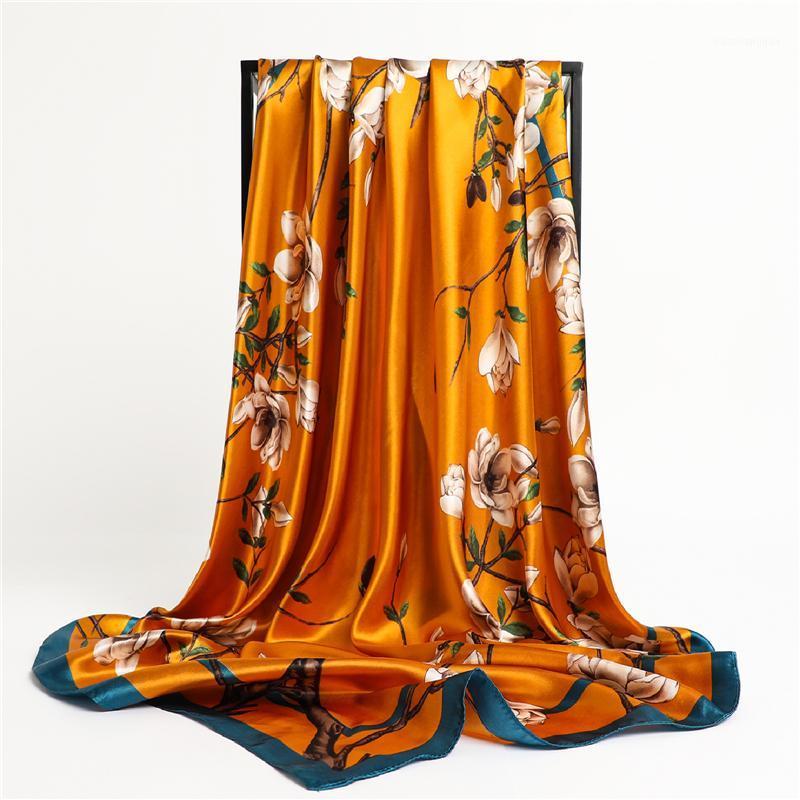 Scarves Square Scarf Luxury Women Silk Satin Kerchief 2022 Design Print 90cm*90cm Hairband Hijab Wrap Underscarves Bandana Shawl, Blue;gray
Scarves Square Scarf Luxury Women Silk Satin Kerchief 2022 Design Print 90cm*90cm Hairband Hijab Wrap Underscarves Bandana Shawl, Blue;gray