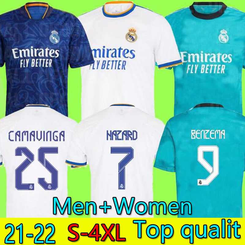 S-4XL REAL MADRID Soccer Jerseys 21 22 HAZARD ALABA Football Shirts BENZEMA ASENSIO MODRIC MARCELO Camiseta Fans Player Version 2021 2022 Women men + kids kit uniform
S-4XL REAL MADRID Soccer Jerseys 21 22 HAZARD ALABA Football Shirts BENZEMA ASENSIO MODRIC MARCELO Camiseta Fans Player Version 2021 2022 Women men + kids kit uniform