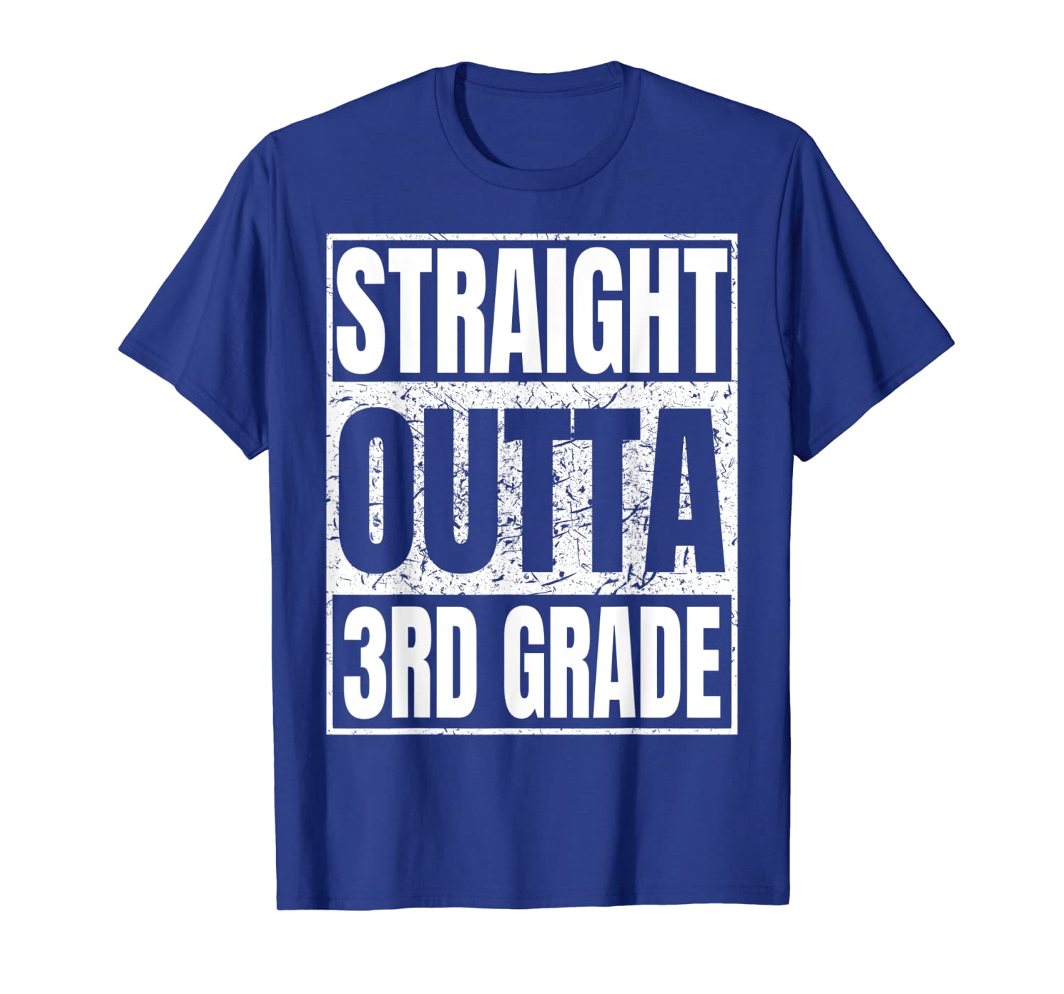 straight outta 3rd grade tshirt graduation 2019 gifts, White;black