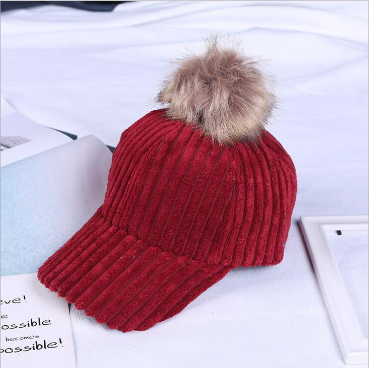 Winter thick cute street tide caps hats GSZM016 Fashion Women's autumn big fur ball baseball cap, Color 4
Winter thick cute street tide caps hats GSZM016 Fashion Women's autumn big fur ball baseball cap, Color 4