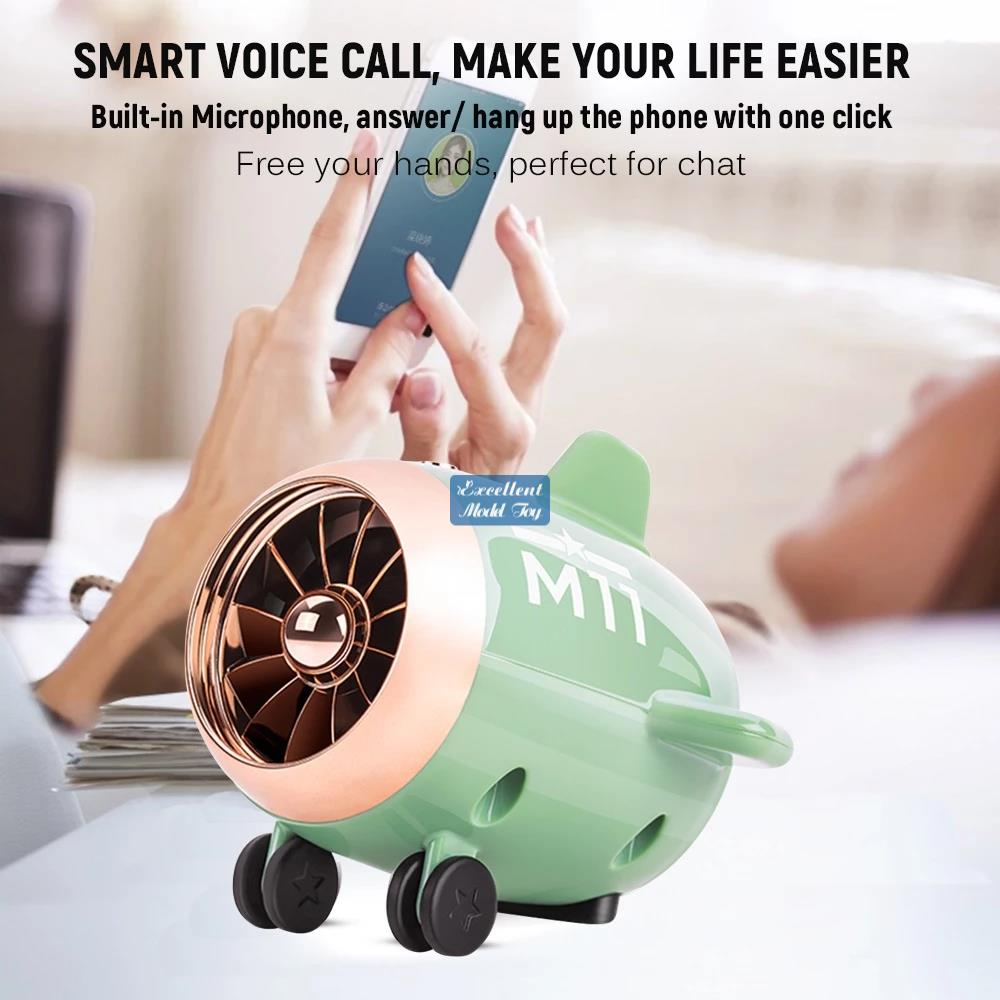 Cute Cartoon Aircraft Modle Wireless Bluetooth Speaker, Mini Portable o, Answer the Phone, Dual interconnection, Christmas Kid Birthday Gift, Decorati