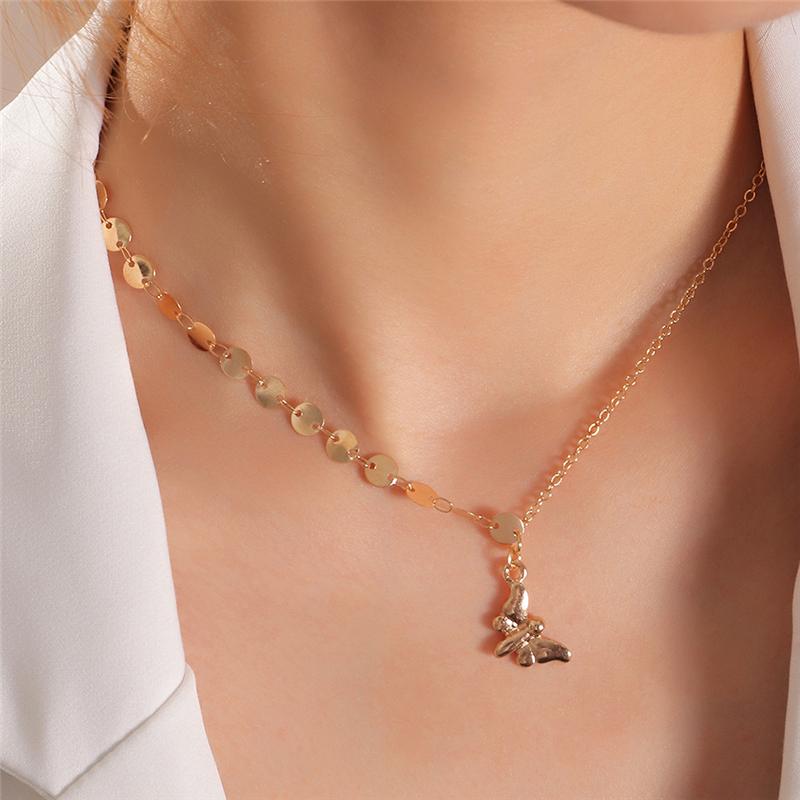 Pendant Necklaces Fashion Asymmetric Gold Chain Metal Necklace Charming Female Butterfly Jewelry Elegant Girl Party Accessories Gift
Pendant Necklaces Fashion Asymmetric Gold Chain Metal Necklace Charming Female Butterfly Jewelry Elegant Girl Party Accessories Gift