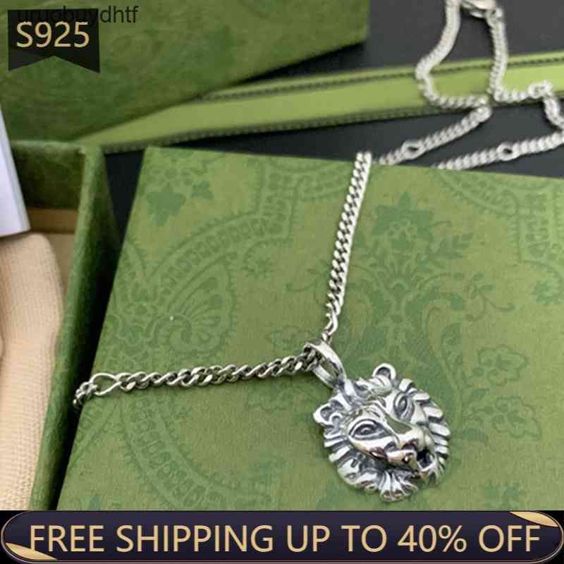 g Necklace 925 Sterling Silver Luxury Brand Lion Head Couple Retro Pendant 1:1 Original DesignUHSY
g Necklace 925 Sterling Silver Luxury Brand Lion Head Couple Retro Pendant 1:1 Original DesignUHSY