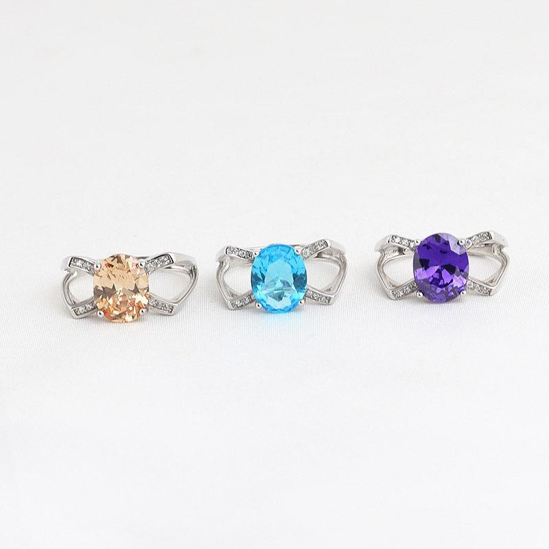 Sterling Silver Women Ring With Four Prongs Inlaid Colored Gemstones Adjustable Opening Wedding Rings
Sterling Silver Women Ring With Four Prongs Inlaid Colored Gemstones Adjustable Opening Wedding Rings
