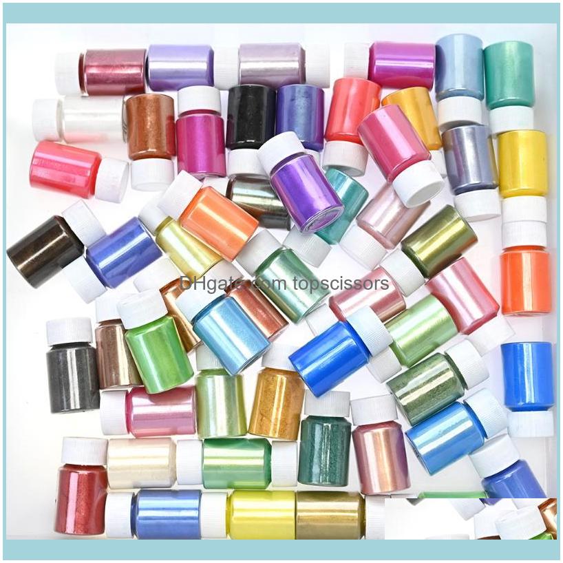 

Nail Salon Health & Beautynail Glitter 1Bottle Shiny Pearl Powder Art 54 Colors Superfine Diy Pearlescent Mica Epoxy Resin Mineral Soap Pigm