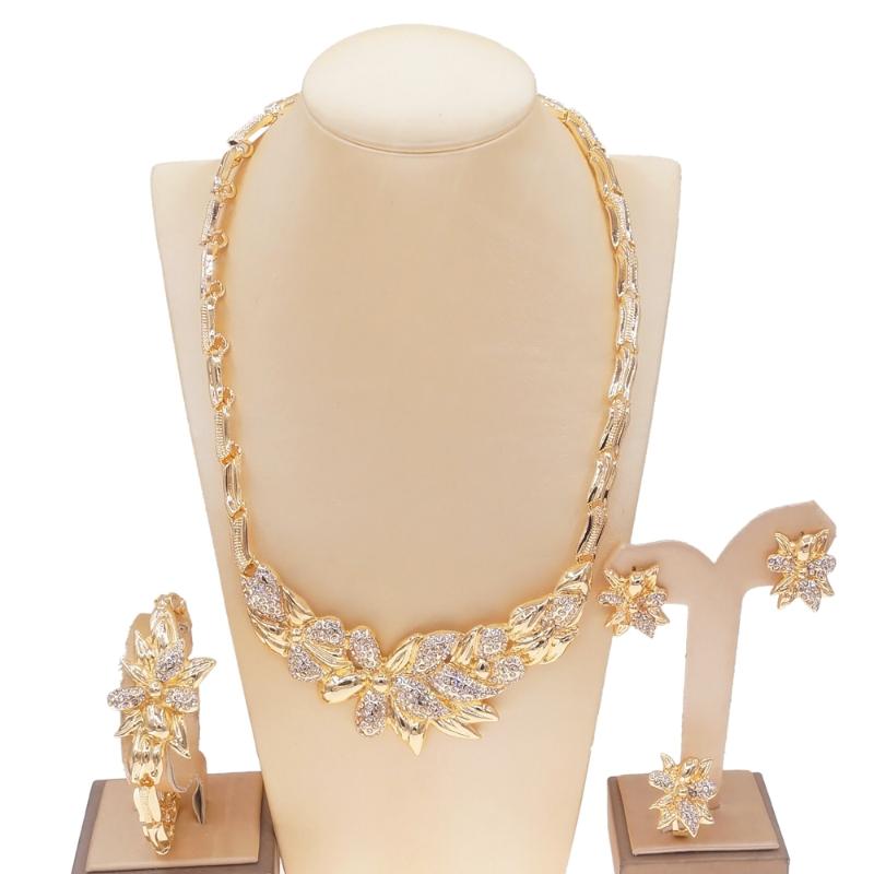 Earrings & Necklace Est Nigerian Wedding Gold Color African Beads Jewelry Sets For Women Party Trendy Dubai Set Accessories, Silver
Earrings & Necklace Est Nigerian Wedding Gold Color African Beads Jewelry Sets For Women Party Trendy Dubai Set Accessories, Silver