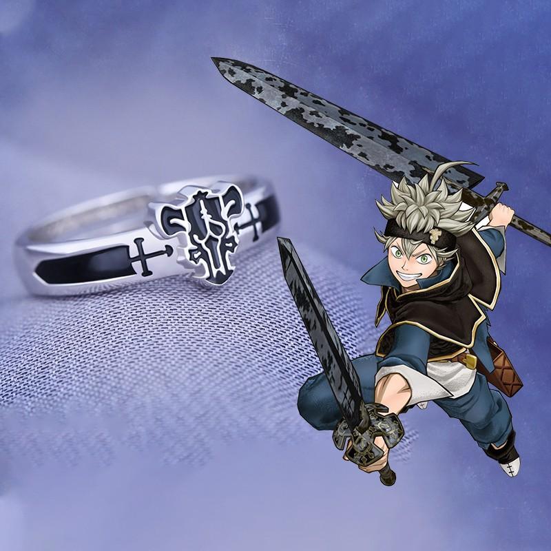 Cluster Rings Japanese Anime Black Clover Asta Adjustable 925 Sterling Silver Ring For Men Women Finger Cosplay Jewelry Birthday Gifts
Cluster Rings Japanese Anime Black Clover Asta Adjustable 925 Sterling Silver Ring For Men Women Finger Cosplay Jewelry Birthday Gifts