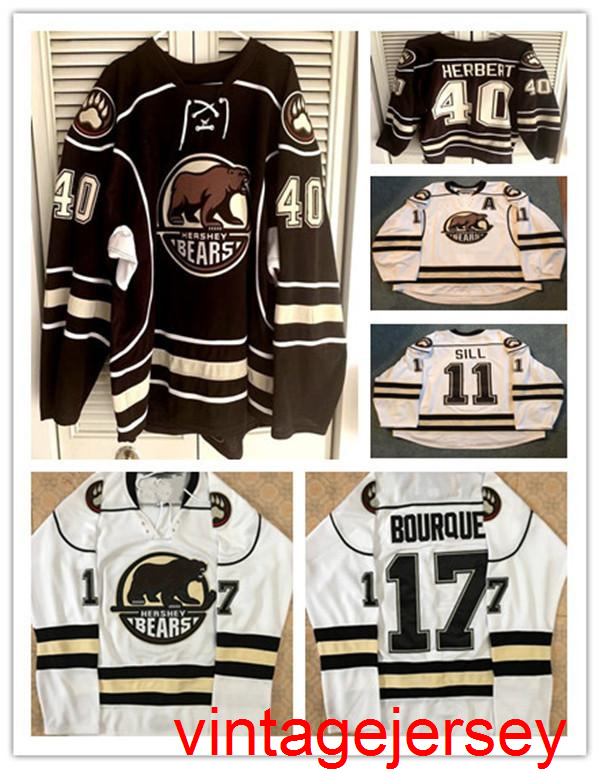 2020 2015-16 Hershey Bears 40 Caleb Herbert Chris Bourque 11 ZACH SILL Hockey Jersey Embroidery Stitched any number and name Jerseys
2020 2015-16 Hershey Bears 40 Caleb Herbert Chris Bourque 11 ZACH SILL Hockey Jersey Embroidery Stitched any number and name Jerseys