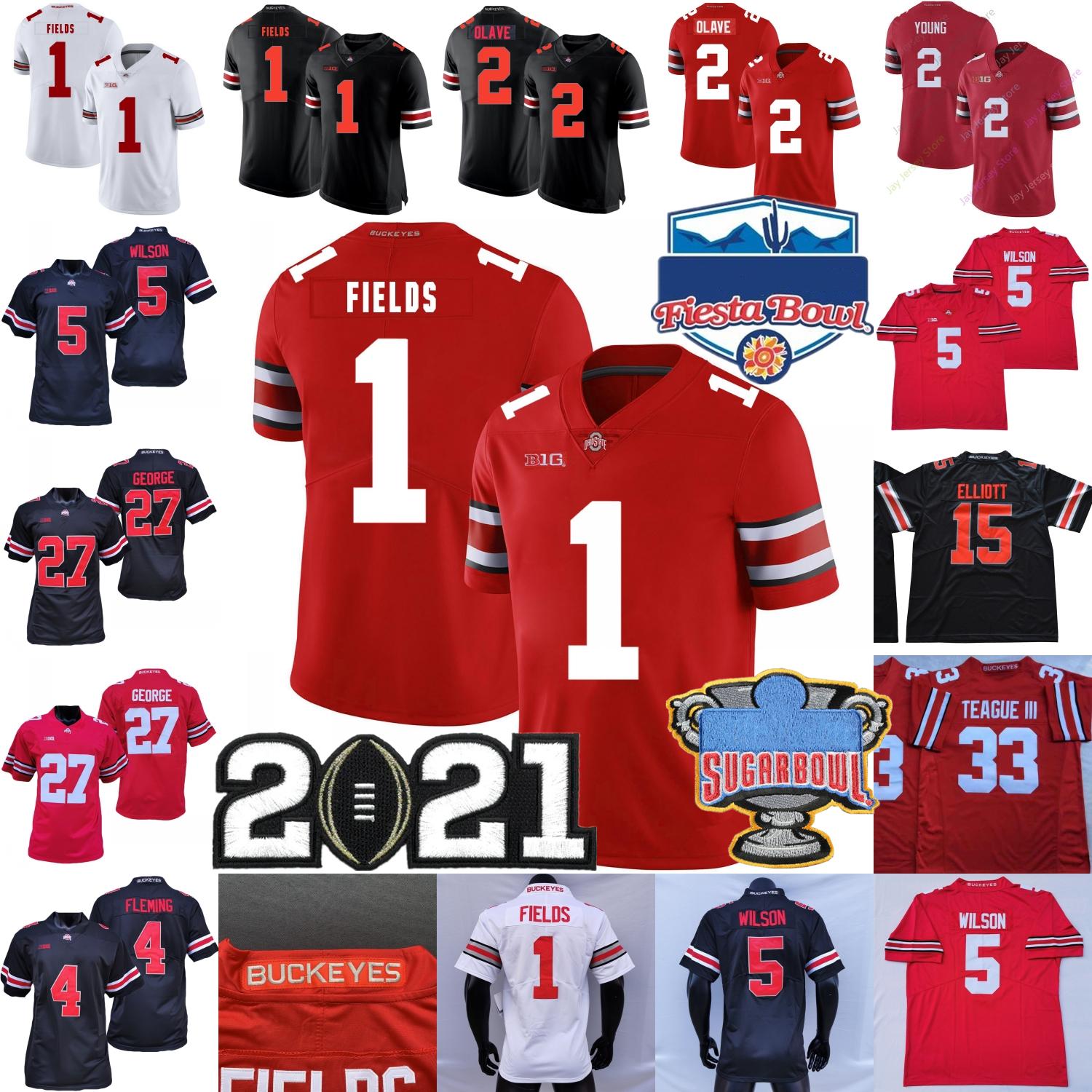 New 2021 Ohio State Buckeyes Football Jersey NCAA College Justin Fields Chase Young Chris Olave Fleming Garrett Wilson George Teague III Size S-3XL, 2 chase young black
New 2021 Ohio State Buckeyes Football Jersey NCAA College Justin Fields Chase Young Chris Olave Fleming Garrett Wilson George Teague III Size S-3XL, 2 chase young black