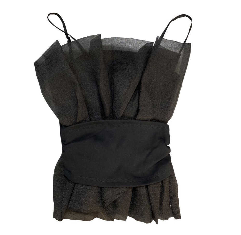 DEAT summer fashion women clothes straps high waist mesh spliced sweet girl's top female tank WS31200L 210709