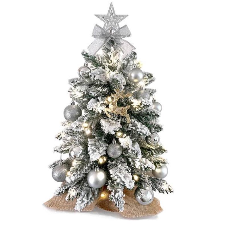 Christmas Decoration Nightstand White, 3 Drawer Dresser Storage Cabinet, Wood Frame Storage Tower Chest Organizer Fabric