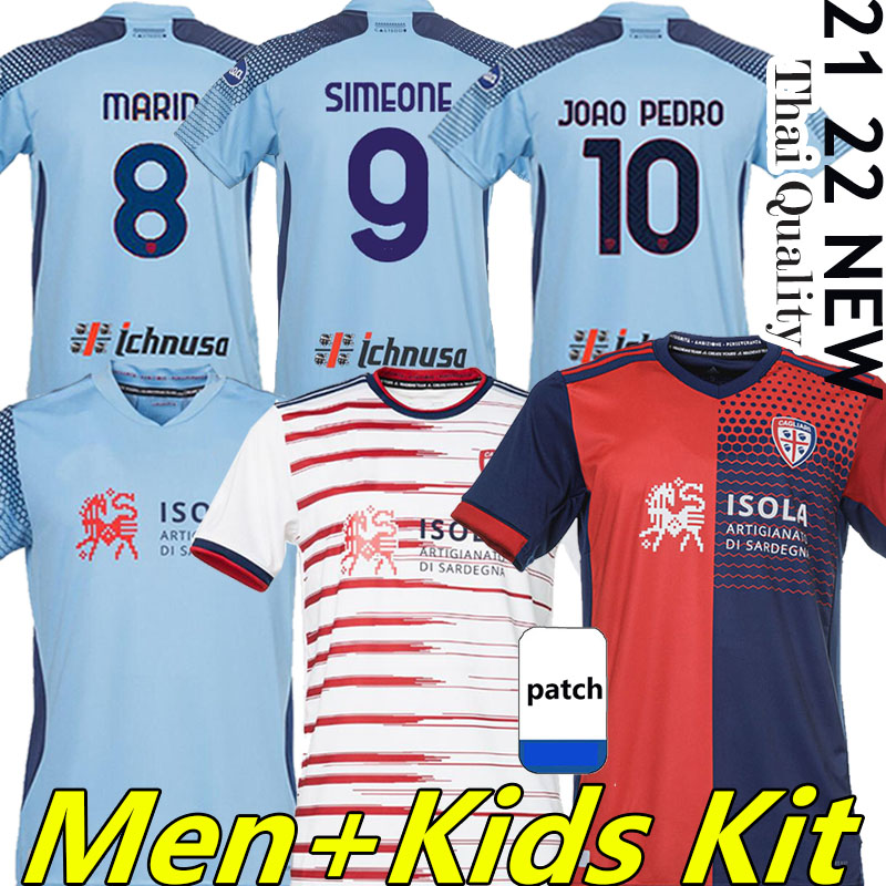 21/22 Cagliari Calcio Soccer Jerseys 2021 2022 JOAO PEDRO NANDEZ NAINGGOLAN PAVOLETTI Godin MARIN Simeone SOTTIL Oliva men kids kit maglie da football jersey shirt, 21-22 third kids
21/22 Cagliari Calcio Soccer Jerseys 2021 2022 JOAO PEDRO NANDEZ NAINGGOLAN PAVOLETTI Godin MARIN Simeone SOTTIL Oliva men kids kit maglie da football jersey shirt, 21-22 third kids