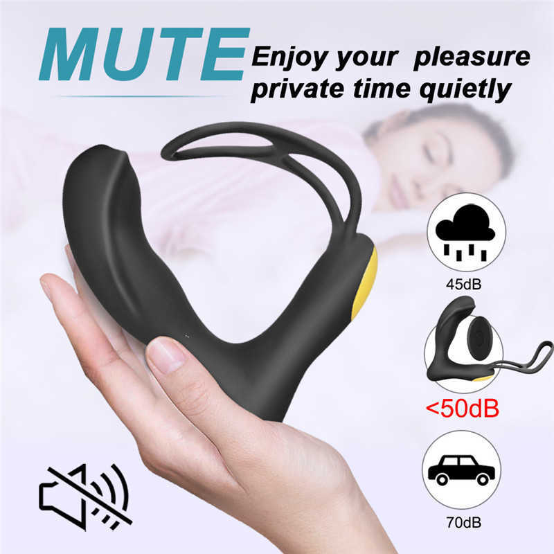 Prostate Massager Vibrator For Men, Male Masturbator Massage, Adult Sex Toys Anal Beads Rings Penis, Plug 211015