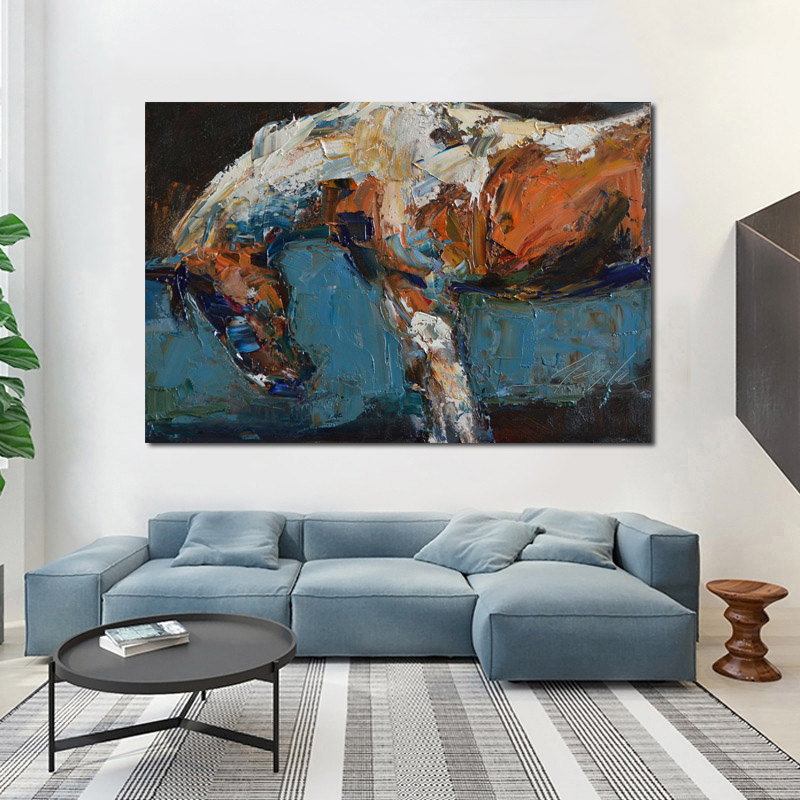 Abstract Horse PaintingS Animal Posters And Prints Oil Painting On Canvas Wall Art Picture For Living Room Decoration