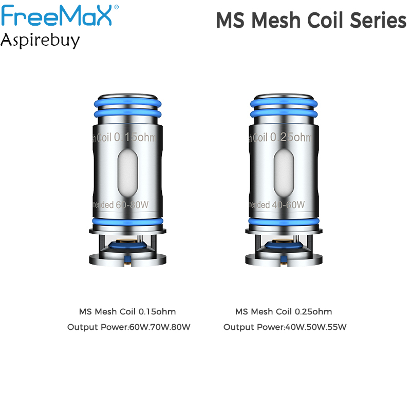 Freemax MS Mesh Coil 0.15ohm & 0.25ohm FM COILTECH4.0 Technology for Marvos DTL Pod 5PCS/PACK Electronic Cigarette Vape Authentic
Freemax MS Mesh Coil 0.15ohm & 0.25ohm FM COILTECH4.0 Technology for Marvos DTL Pod 5PCS/PACK Electronic Cigarette Vape Authentic