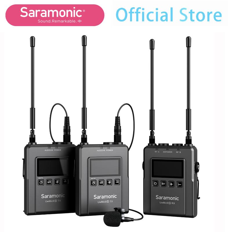 Microphones Saramonic UwMic9S Kit1/2 UHF Wireless 2-Person Microphone System For DSLR Camera Camcorder Broadcast Vlog Journalism
Microphones Saramonic UwMic9S Kit1/2 UHF Wireless 2-Person Microphone System For DSLR Camera Camcorder Broadcast Vlog Journalism