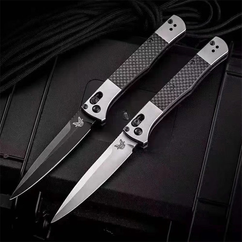 Benchmade 4170BK AUTO Fact Folding Knife 3.95" S90V Black DLC Spear Point Blade Aluminum Handles with Carbon Fiber Inlays Pocket Tactical Knives EDC 417 Tools
Benchmade 4170BK AUTO Fact Folding Knife 3.95" S90V Black DLC Spear Point Blade Aluminum Handles with Carbon Fiber Inlays Pocket Tactical Knives EDC 417 Tools