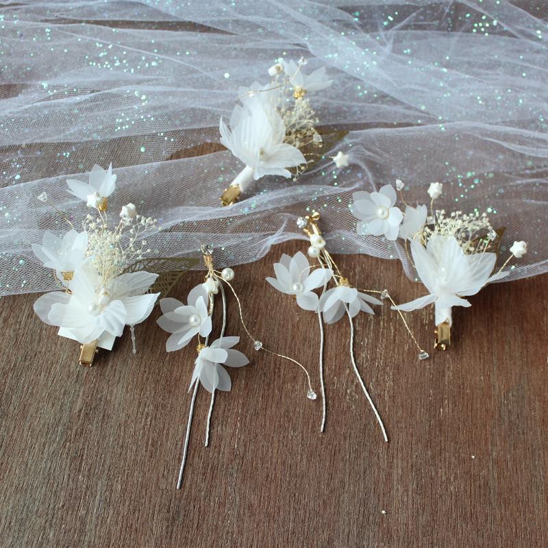 Hair Clips & Barrettes Korean Bride Head White Flower Mori Silk Yarn Hairgrips Super Fairy Beauty Wedding Jewelry Accessories, Golden;silver
Hair Clips & Barrettes Korean Bride Head White Flower Mori Silk Yarn Hairgrips Super Fairy Beauty Wedding Jewelry Accessories, Golden;silver