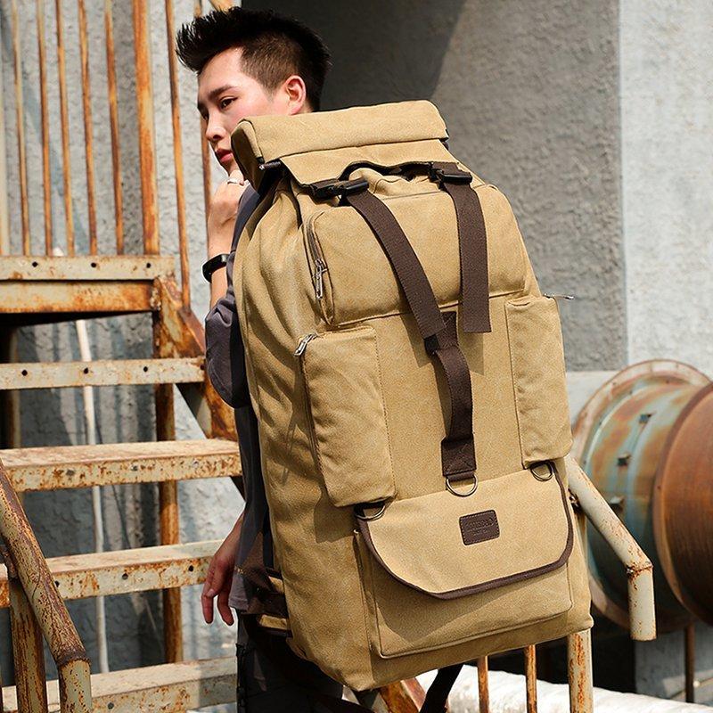 Backpack YILIAN Fashion Casual Canvas Oversized Men's Soft Surface Multi-functional Shoulder Sports Outdoor, Black
Backpack YILIAN Fashion Casual Canvas Oversized Men's Soft Surface Multi-functional Shoulder Sports Outdoor, Black