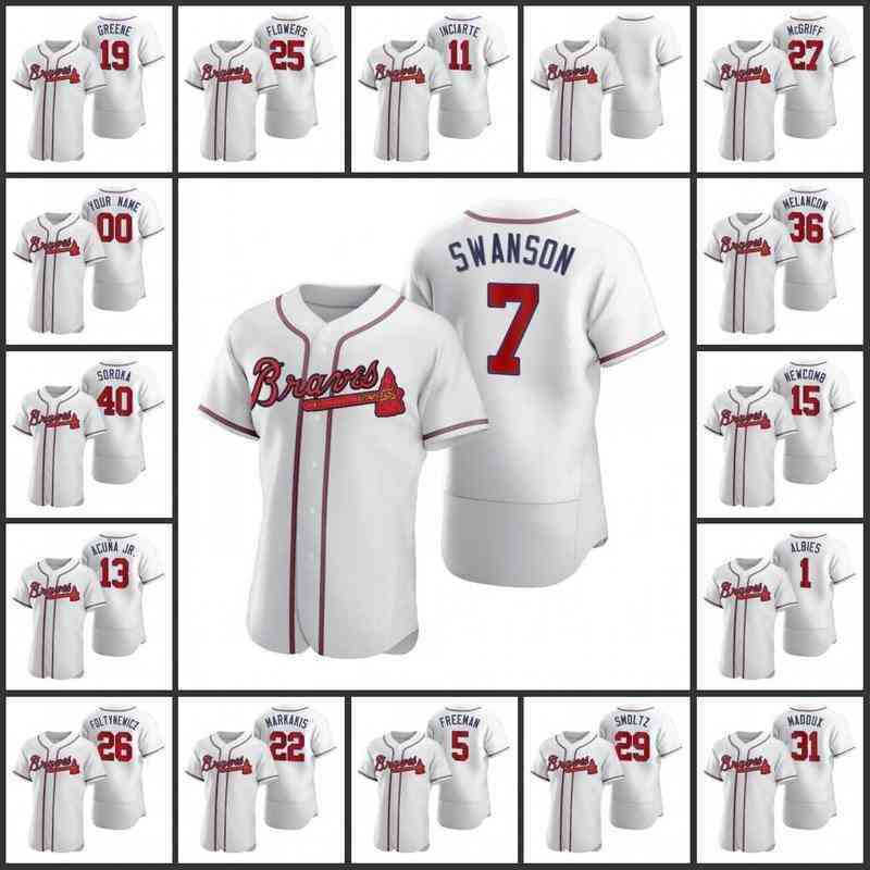 Atlanta's Braves #13 Ronald Acuna Jr. 5 Freddie Freeman 7 Dansby Swanson Men Women Youth Custom White Authentic Jersey
Atlanta's Braves #13 Ronald Acuna Jr. 5 Freddie Freeman 7 Dansby Swanson Men Women Youth Custom White Authentic Jersey